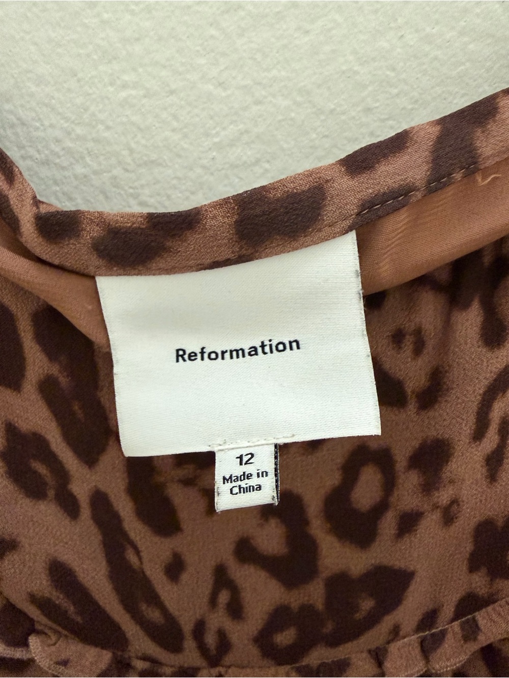 Reformation Adina Mini Skirt in Leopard - Picture 4 of 7